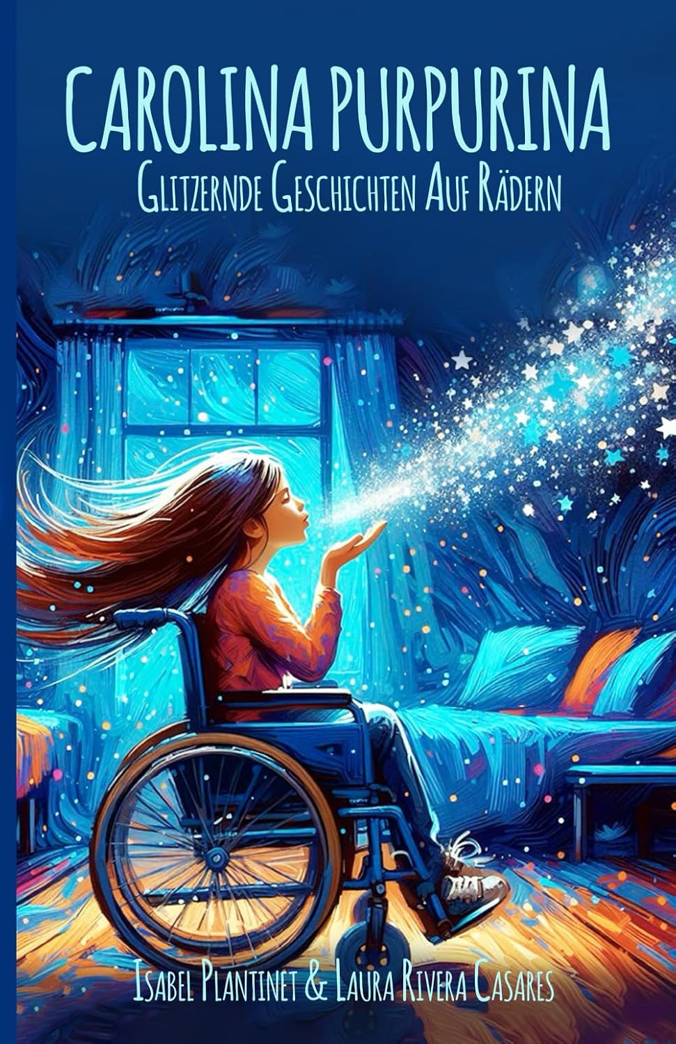 Vorderseite von „Glitzernde Geschichten auf Rädern“, deutsche Ausgabe