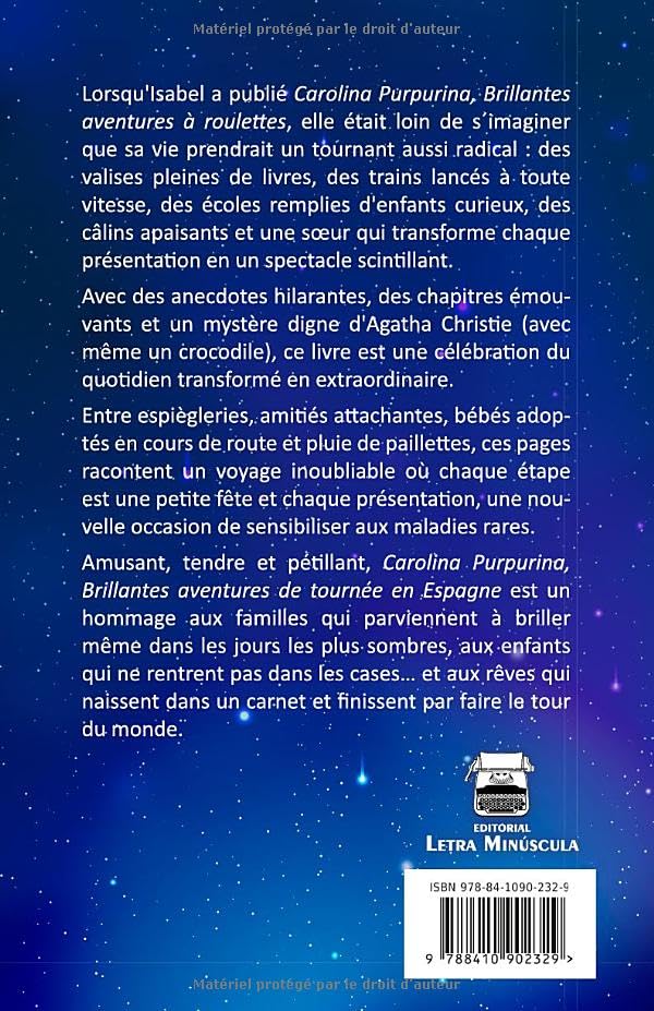 Rückseite von „Brillantes aventures de tournée en Espagne“, französische Ausgabe