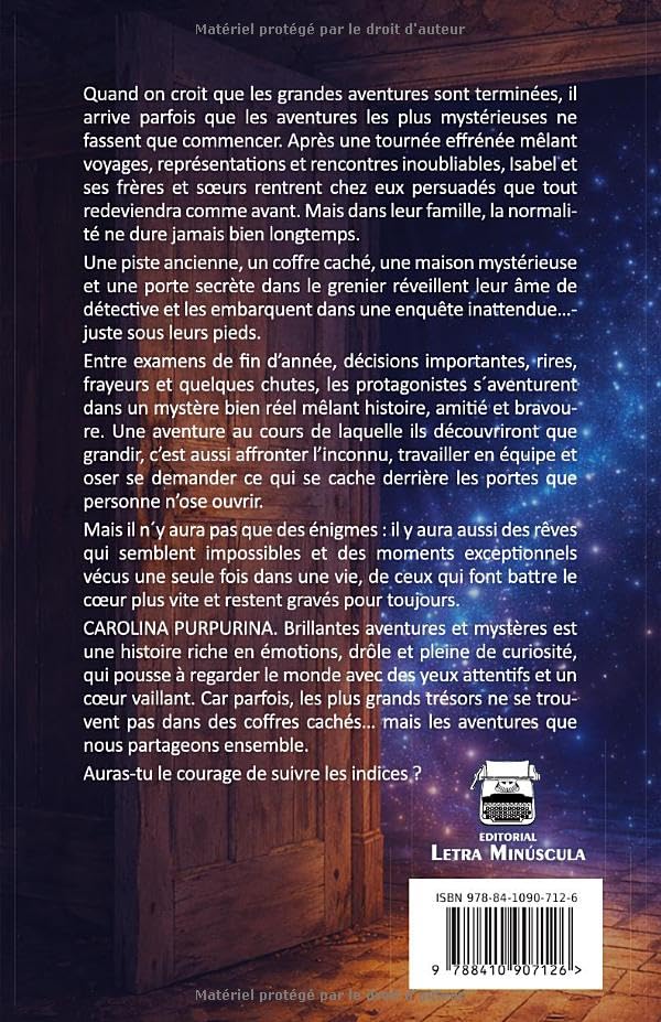 Rückseite von „Brillantes aventures et mystères“, französische Ausgabe